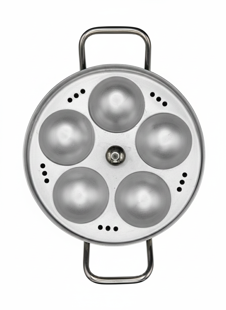 Gemini_Generated_Image_4l6apc4l6apc4l6a Stainless Steel Idli Maker Steamer Set |9 Idli Capacity| with Multi-Plate System for Home Kitchen